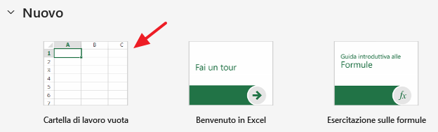 cartella di lavoro vuota