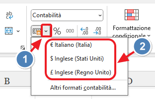dollaro e sterlina