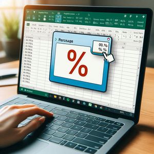 percentuale in primo piano