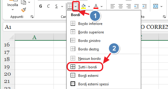 tutti i bordi