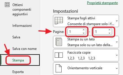 stampare determinate pagine