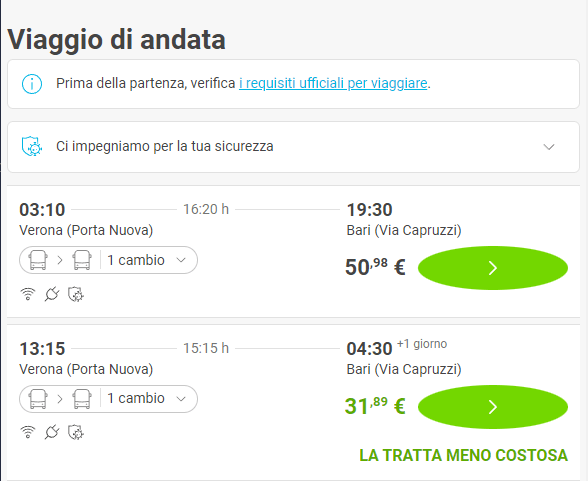 elenco orari e prezzi flixbus