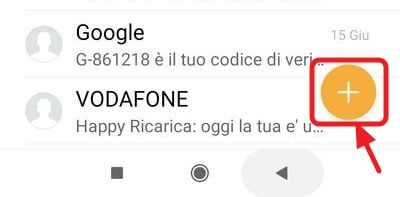 crea nuovo messaggio