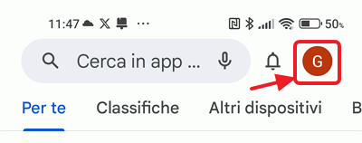 menu principale