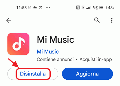 disinstalla