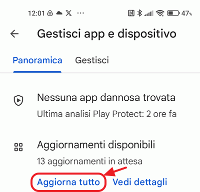 aggiorna tutto