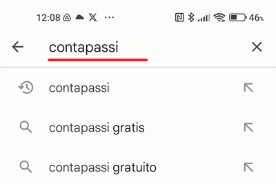 parola chiave contapassi