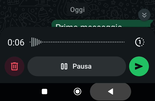 ascolta registrazione