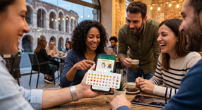 emoji e gif WhatsApp