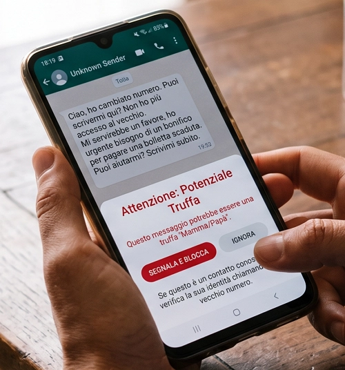 esempio messaggio truffa