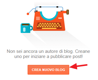 crea nuovo blog
