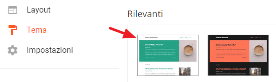 scelta del tema
