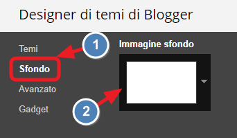 personalizzazione sfondo