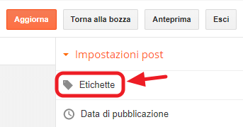 voce etichette