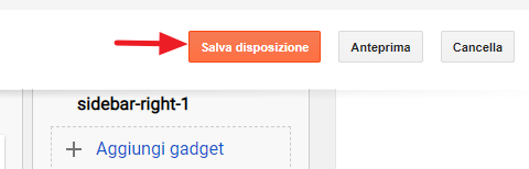 salva disposizione del layout