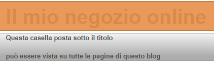 esempio di testo sotto il titolo