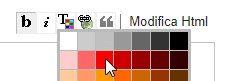 scelta del colore di primo piano