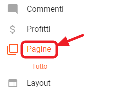 scheda pagine