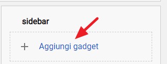 aggiungi gadget