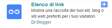 gadget elenco di link