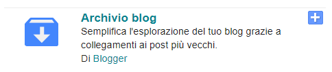 gadget archivio