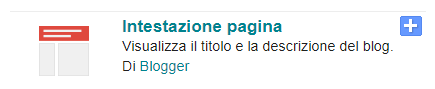gadget intestazione di pagina