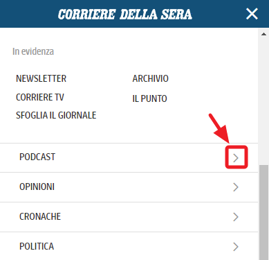 sezioni del corriere