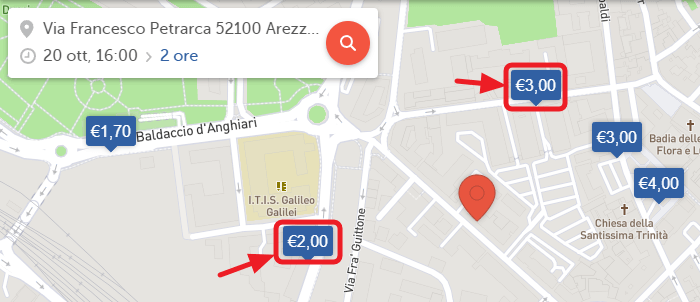 dettagli parcheggi
