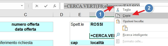 tasto destro, copia