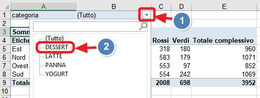 applicazione filtro