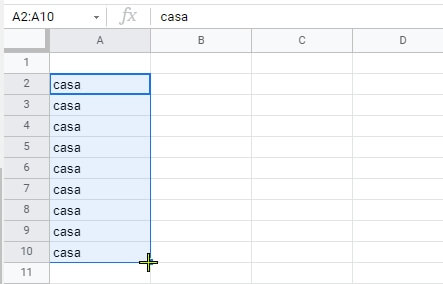 risultato del riempimento automatico