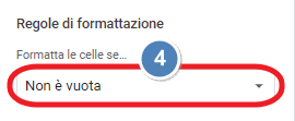 formatta le celle se