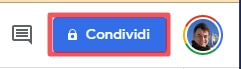 pulsante condividi