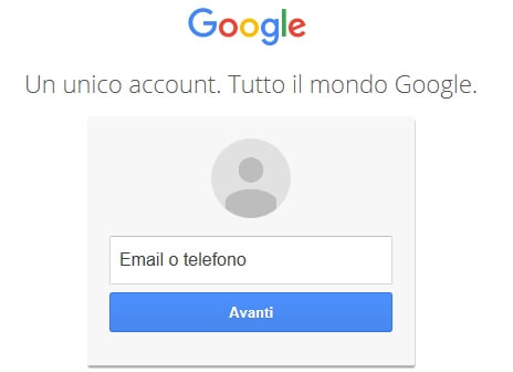 inserisci la tua email