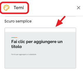 tema scuro semplice