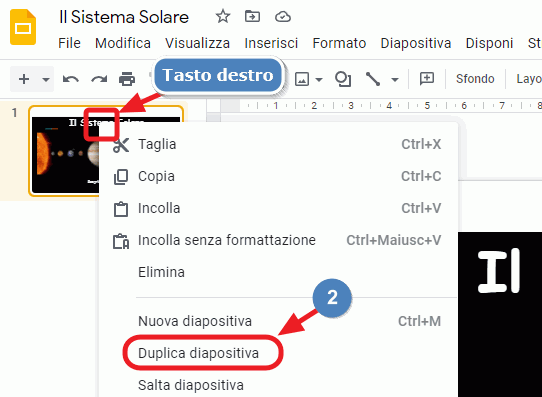 duplica diapositiva