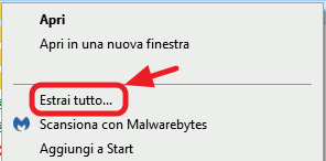 estrai tutto