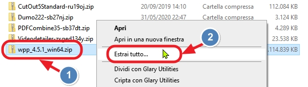 estrai tutto