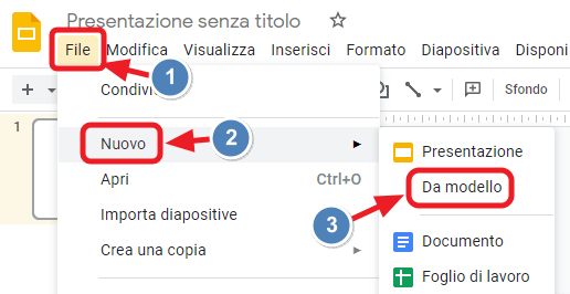 creare nuovo modello