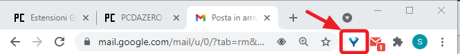 clic su estensione onetab