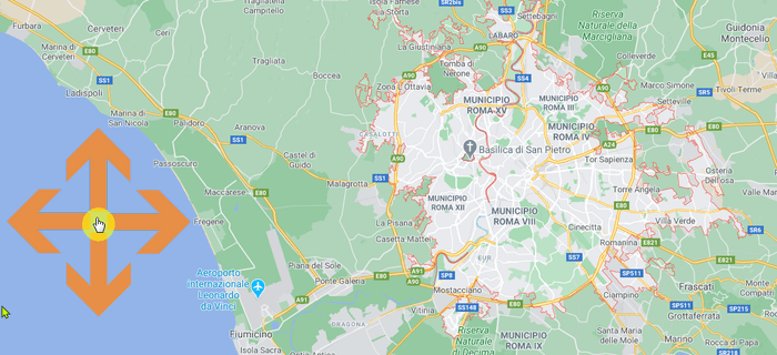 spostare mappa