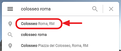 clic sul suggerimento