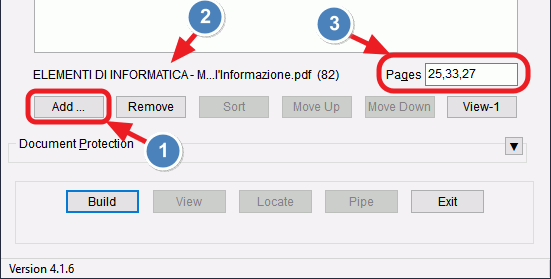 estrarre pagine pdf