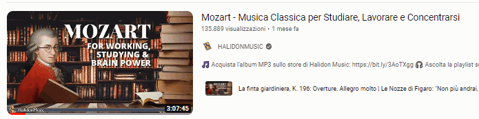 scelta video