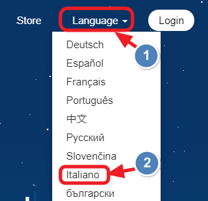 lingua italiana