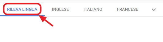 rileva lingua