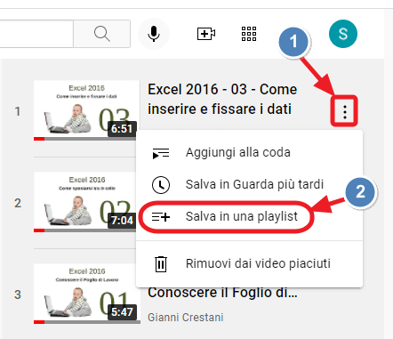sava in una playlist