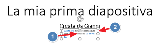 seleziona casella e elimina