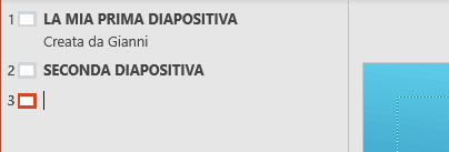inserimento diapositiva da struttura