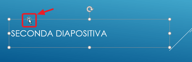 spostamento di una casella di testo